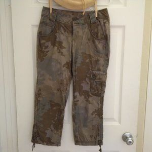 DKNY Camo Cargo Capris